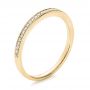 14k Yellow Gold 14k Yellow Gold Bright Cut Diamond Wedding Band - Three-Quarter View -  100414 - Thumbnail