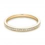 14k Yellow Gold 14k Yellow Gold Bright Cut Diamond Wedding Band - Flat View -  100414 - Thumbnail