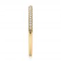 18k Yellow Gold 18k Yellow Gold Bright Cut Diamond Wedding Band - Side View -  100414 - Thumbnail