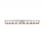 18k Rose Gold 18k Rose Gold Brilliant Facet Split-prong Diamond Wedding Band - Top View -  103663 - Thumbnail