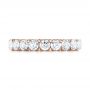 14k Rose Gold 14k Rose Gold Brilliant Facet Split-prong Diamond Wedding Band - Top View -  103664 - Thumbnail