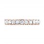 14k Rose Gold 14k Rose Gold Brilliant Faceted Split-prong Diamond Wedding Band - Top View -  103665 - Thumbnail