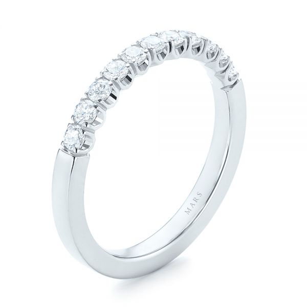  Platinum Platinum Brilliant Facet Split-prong Diamond Wedding Band - Three-Quarter View -  103663