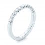  Platinum Platinum Brilliant Facet Split-prong Diamond Wedding Band - Three-Quarter View -  103663 - Thumbnail