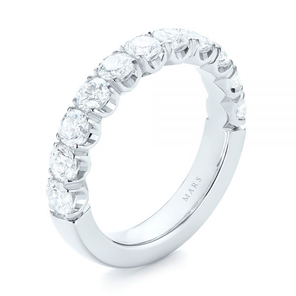  Platinum Platinum Brilliant Facet Split-prong Diamond Wedding Band - Three-Quarter View -  103664