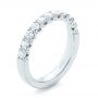  Platinum Platinum Brilliant Faceted Split-prong Diamond Wedding Band - Three-Quarter View -  103665 - Thumbnail