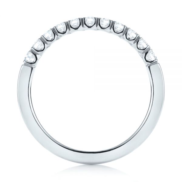  Platinum Platinum Brilliant Facet Split-prong Diamond Wedding Band - Front View -  103663