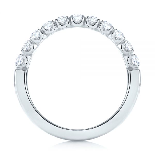  Platinum Platinum Brilliant Faceted Split-prong Diamond Wedding Band - Front View -  103665