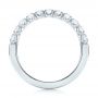 14k White Gold 14k White Gold Brilliant Faceted Split-prong Diamond Wedding Band - Front View -  103665 - Thumbnail