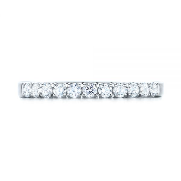  Platinum Platinum Brilliant Facet Split-prong Diamond Wedding Band - Top View -  103663