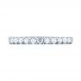 18k White Gold Brilliant Facet Split-prong Diamond Wedding Band - Top View -  103663 - Thumbnail