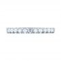 14k White Gold 14k White Gold Brilliant Facet Split-prong Diamond Wedding Band - Top View -  103663 - Thumbnail