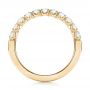 18k Yellow Gold 18k Yellow Gold Brilliant Faceted Split-prong Diamond Wedding Band - Front View -  103665 - Thumbnail