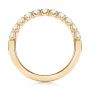 14k Yellow Gold 14k Yellow Gold Brilliant Faceted Split-prong Diamond Wedding Band - Front View -  103665 - Thumbnail