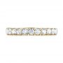 18k Yellow Gold 18k Yellow Gold Brilliant Faceted Split-prong Diamond Wedding Band - Top View -  103665 - Thumbnail