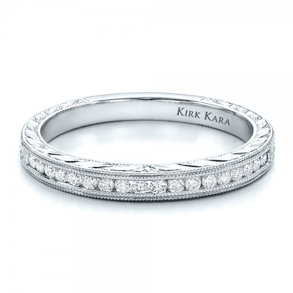 Channel Set  Diamond  Band  with Matching Engagement  Ring  