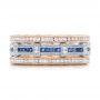 18k Rose Gold 18k Rose Gold Channel Set Diamond Stackable Eternity Band - Front View -  101893 - Thumbnail