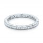  Platinum Platinum Channel Set Diamond Stackable Eternity Band - Flat View -  101893 - Thumbnail