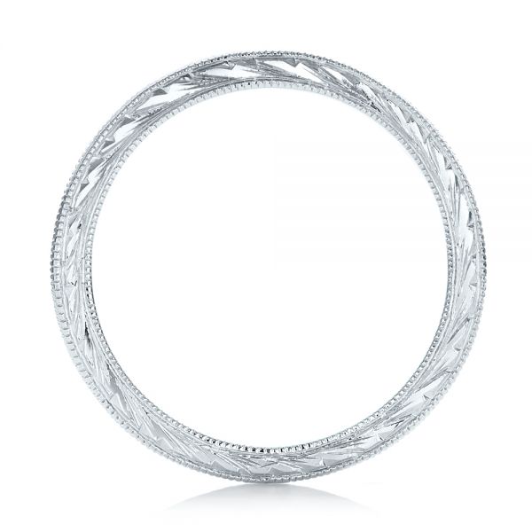  Platinum Platinum Channel Set Diamond Stackable Eternity Band - Front View -  101893