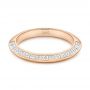 18k Rose Gold 18k Rose Gold Channel Set Diamond Wedding Band - Flat View -  106673 - Thumbnail