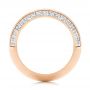 14k Rose Gold 14k Rose Gold Channel Set Diamond Wedding Band - Front View -  106673 - Thumbnail