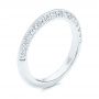 18k White Gold 18k White Gold Channel Set Diamond Wedding Band - Three-Quarter View -  106673 - Thumbnail