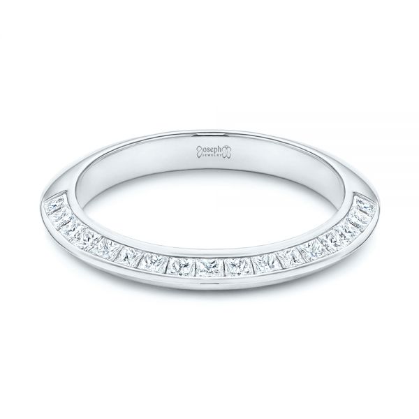  Platinum Platinum Channel Set Diamond Wedding Band - Flat View -  106673