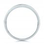 14k White Gold Channel Set Diamond Wedding Band - Front View -  100413 - Thumbnail