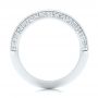 18k White Gold 18k White Gold Channel Set Diamond Wedding Band - Front View -  106673 - Thumbnail