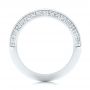 18k White Gold 18k White Gold Channel Set Diamond Wedding Band - Front View -  106673 - Thumbnail