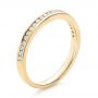 14k Yellow Gold 14k Yellow Gold Channel Set Diamond Wedding Band - Three-Quarter View -  100413 - Thumbnail