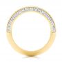 18k Yellow Gold Channel Set Diamond Wedding Band - Front View -  106673 - Thumbnail