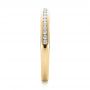14k Yellow Gold 14k Yellow Gold Channel Set Diamond Wedding Band - Side View -  100413 - Thumbnail