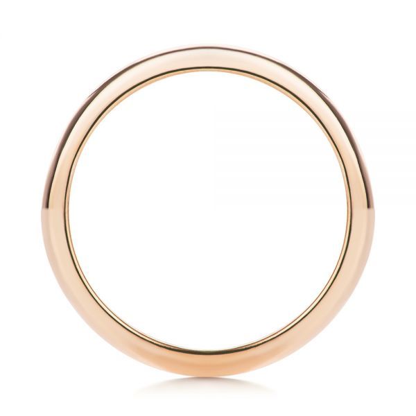 14k Rose Gold 14k Rose Gold Classic Wedding Ring - Front View -  107290