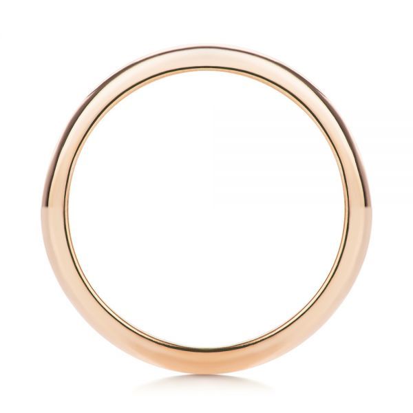 18k Rose Gold 18k Rose Gold Classic Wedding Ring - Front View - 107290