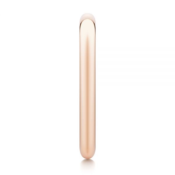 18k Rose Gold 18k Rose Gold Classic Wedding Ring - Side View - 107290