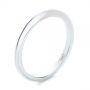 14k White Gold 14k White Gold Classic Wedding Ring - Three-Quarter View -  107290 - Thumbnail