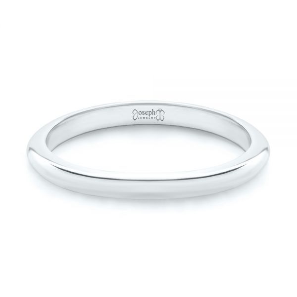  Platinum Platinum Classic Wedding Ring - Flat View -  107290