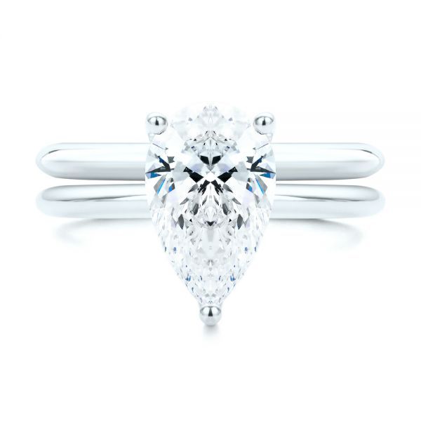  Platinum Platinum Classic Wedding Ring - Top View -  107290