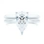18k White Gold 18k White Gold Classic Wedding Ring - Top View -  107290 - Thumbnail