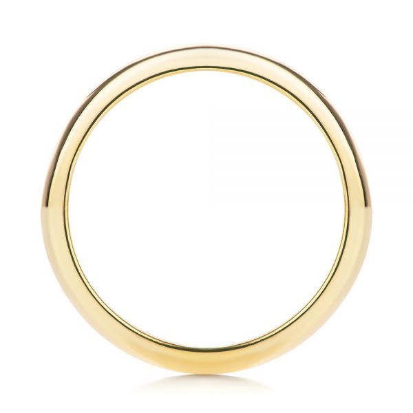 18k Yellow Gold Classic Wedding Ring - Front View -  107290