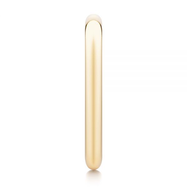 18k Yellow Gold Classic Wedding Ring - Side View -  107290