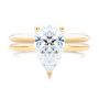 18k Yellow Gold Classic Wedding Ring - Top View -  107290 - Thumbnail