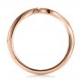 18k Rose Gold 18k Rose Gold Contemporary Curved Wedding Band - Front View -  100409 - Thumbnail