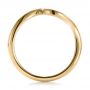 18k Yellow Gold 18k Yellow Gold Contemporary Curved Wedding Band - Front View -  100409 - Thumbnail