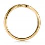 14k Yellow Gold 14k Yellow Gold Contemporary Curved Wedding Band - Front View -  100409 - Thumbnail