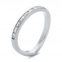  Platinum Contoured Black Rhodium Diamond Wedding Band