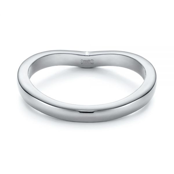 Contoured Black Rhodium Wedding Band #105858 - Seattle Bellevue ...