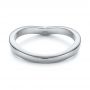  Platinum Platinum Contoured Black Rhodium Wedding Band - Flat View -  105858 - Thumbnail