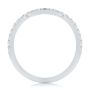 14k White Gold 14k White Gold Curved Diamond Wedding Band - Front View -  107873 - Thumbnail